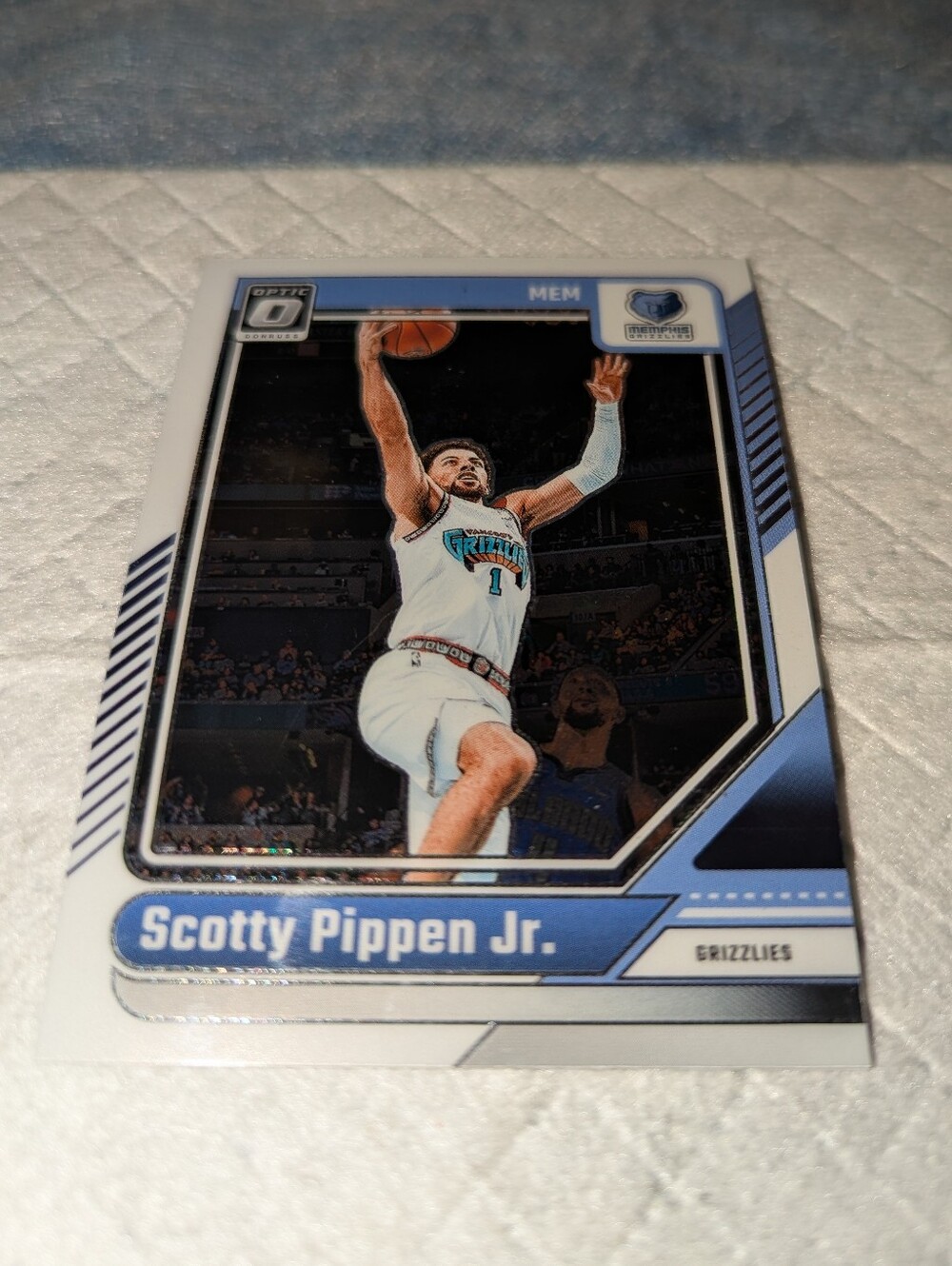 Russ Scotty Pippen Jr. Basketball Card - White/Blue Holo
